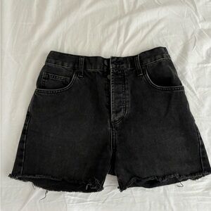 Black Denim Shorts